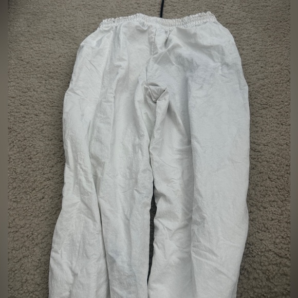 Vintage Nike logo branded fleece sweatpants jogger size XS gray white stripe - Picture 11 of 12